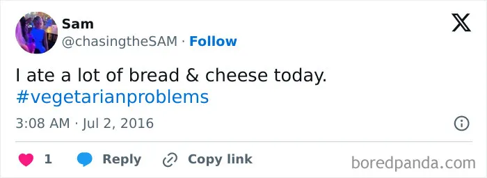 65 Funny Vegetarian Tweets For Those Who Are Tired Of Explaining Their Diet For The 100th Time