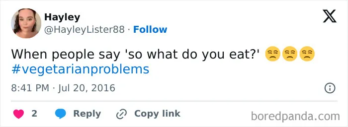 65 Funny Vegetarian Tweets For Those Who Are Tired Of Explaining Their Diet For The 100th Time
