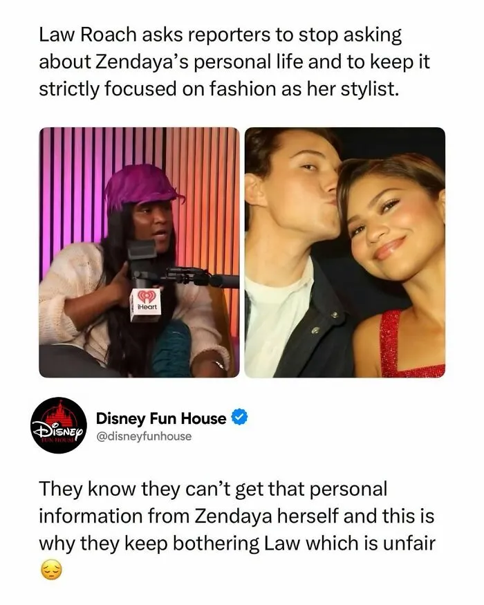 Zendaya’s stylist Law Roach discussing focus on fashion, not personal life