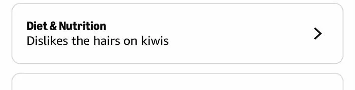 Amazon shoppers dislike hairs on kiwis in diet and nutrition