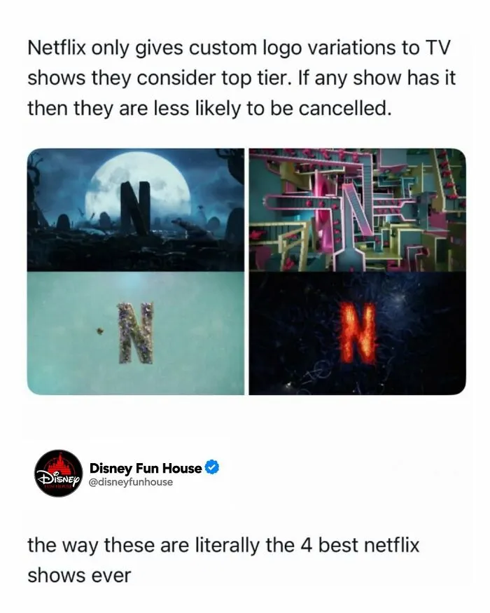 Netflix custom logos for top tier TV shows reveal best Netflix series