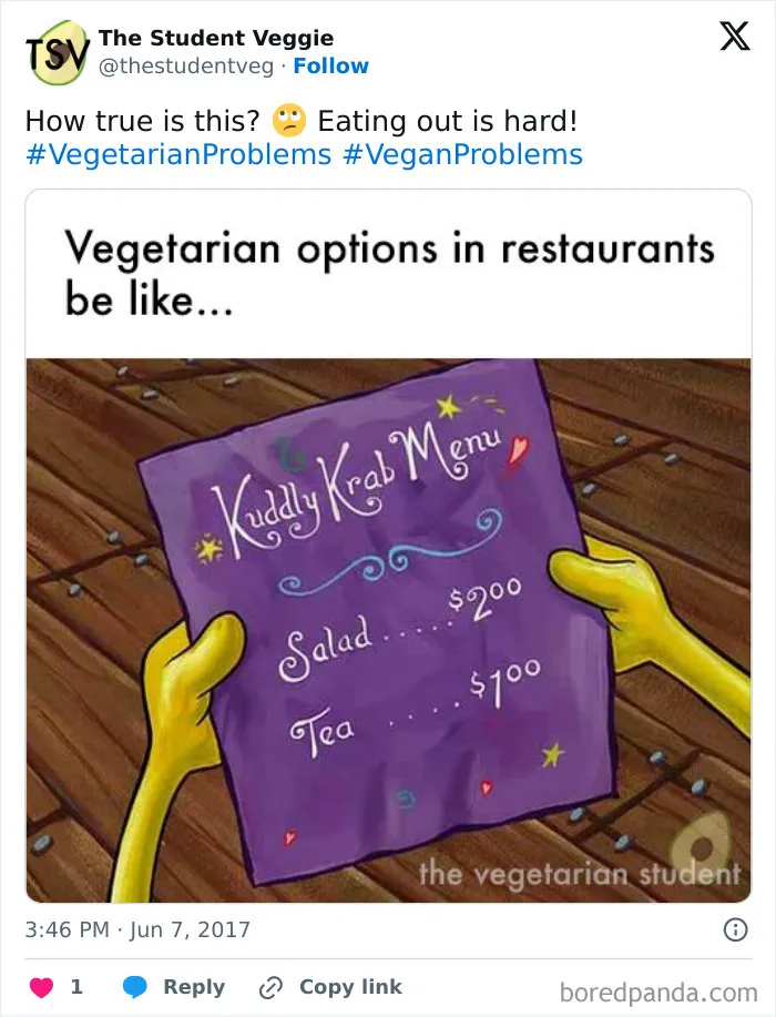 65 Funny Vegetarian Tweets For Those Who Are Tired Of Explaining Their Diet For The 100th Time