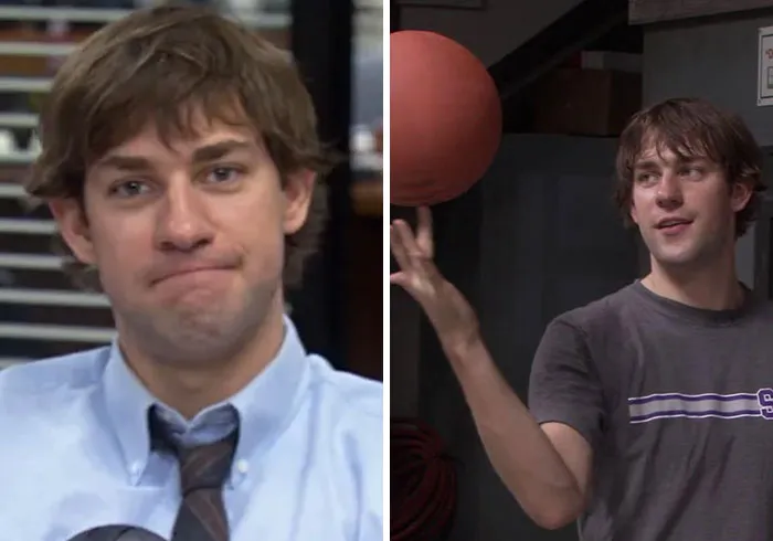 Jim Halpert from The Office, highlighted among male TV characters seen as good guys.