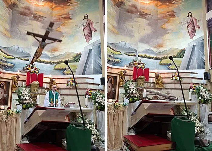 Priest's family breaks silence with explosive statement about crucifix falling on him, after his haunting final words are spoken 8 Priest's family breaks silence with explosive statement about crucifix falling on him, after his haunting final words are spoken