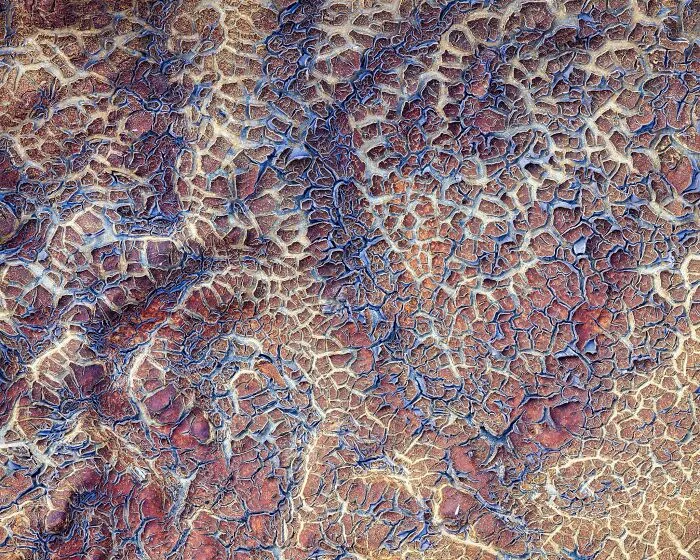Close-up of cracked mud texture showcased in Natural Landscape Photography Awards 2026 entry