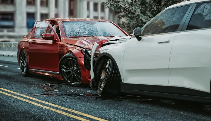 A head-on car collision resulting from a sudden fight or flight moment triggered by what a stranger said.