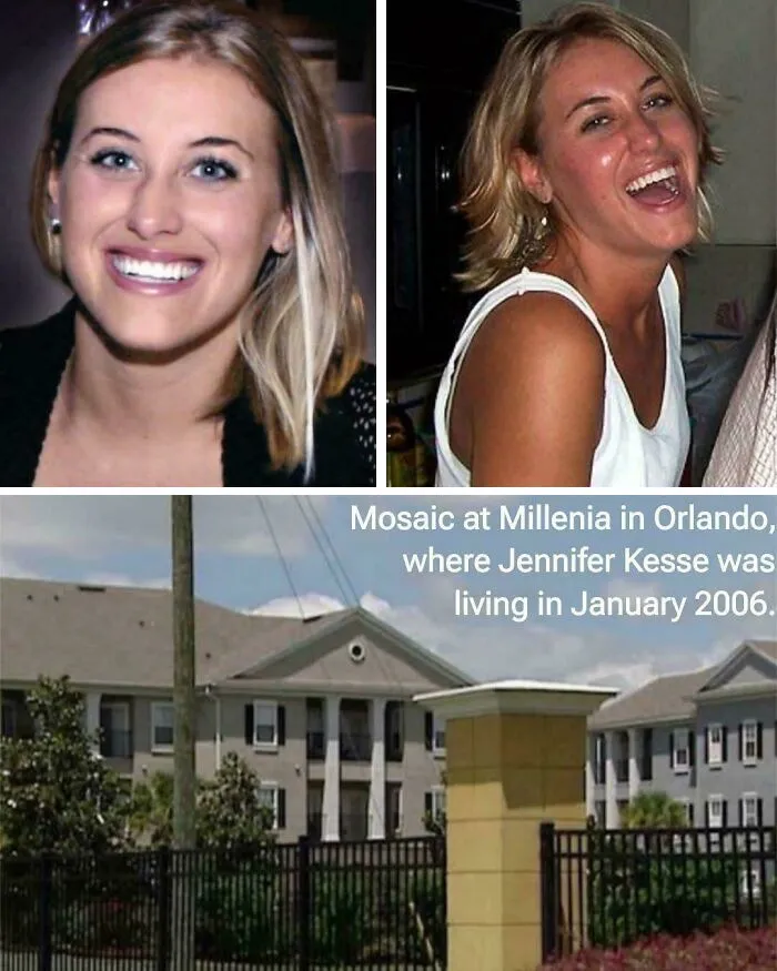 Photos of Jennifer Kesse and her apartment complex related to creepy mysteries that baffle experts.