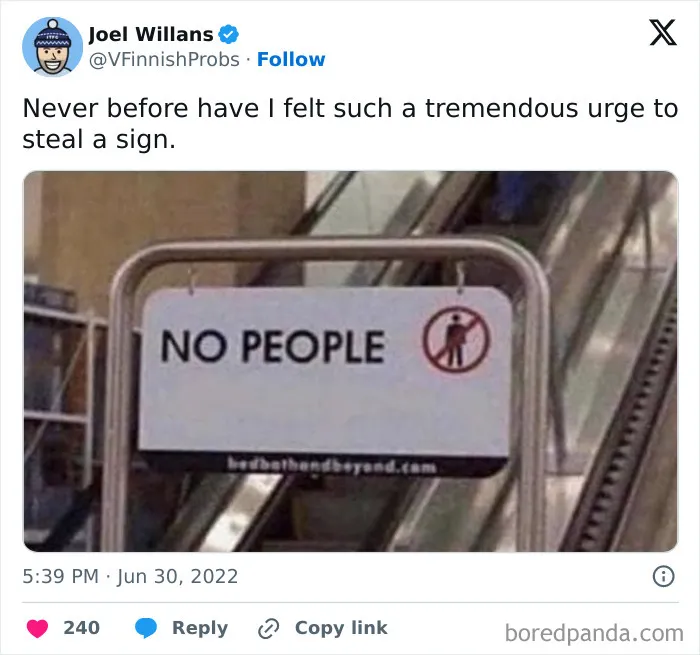 Funny no people sign meme from random memes collection