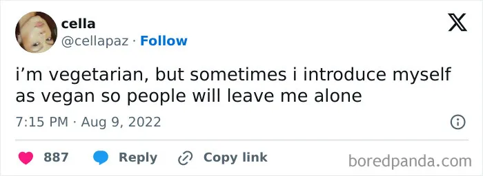 65 Funny Vegetarian Tweets For Those Who Are Tired Of Explaining Their Diet For The 100th Time