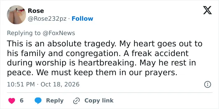 Priest's family breaks silence with explosive statement about crucifix falling on him, after his haunting final words are spoken 28 Priest's family breaks silence with explosive statement about crucifix falling on him, after his haunting final words are spoken