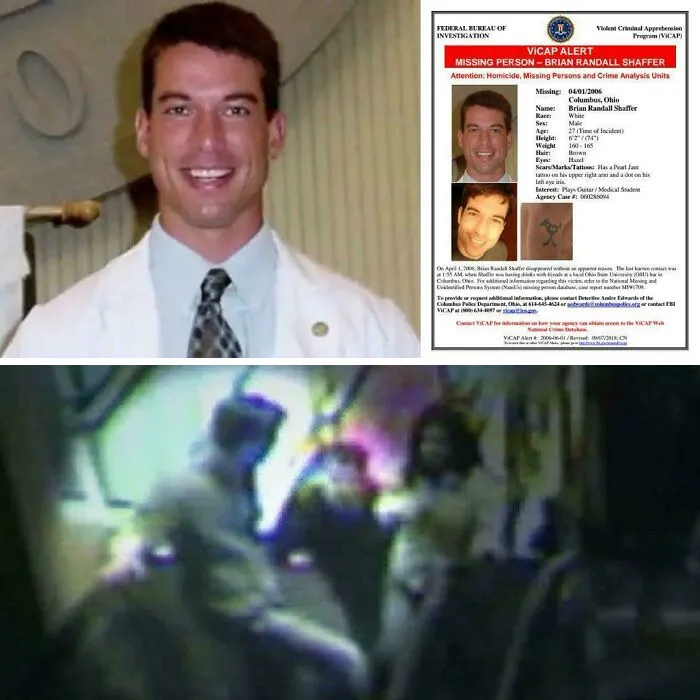 Photos and a ViCAP missing person poster for Brian Shaffer, one of many creepy mysteries from around the web.
