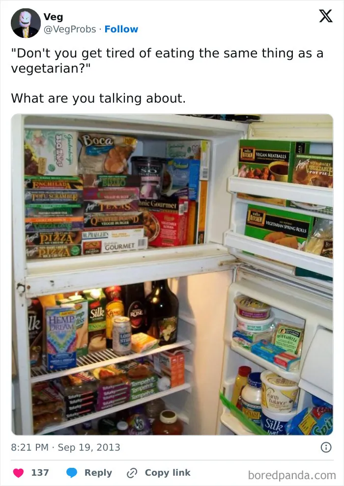 65 Funny Vegetarian Tweets For Those Who Are Tired Of Explaining Their Diet For The 100th Time