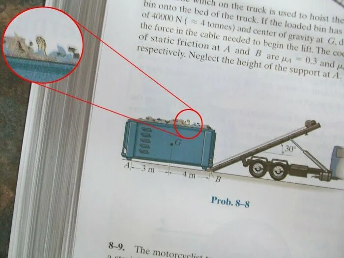 A textbook illustration showing a funny mistake in Things-Went-Wrong-Pics