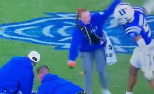 Woman ID'd After Star Football Player's Treatment Of Her On Video Had Fans Calling For His Suspension