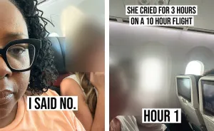 Woman Sobs After Stranger Refuses To Switch Plane Seats So She Can Sit With Husband, His Reaction Makes It Worse