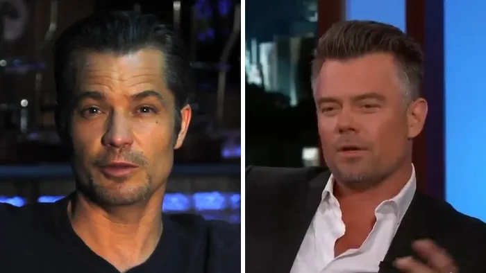 Celebrity lookalikes Timothy Olyphant and Josh Duhamel side by side