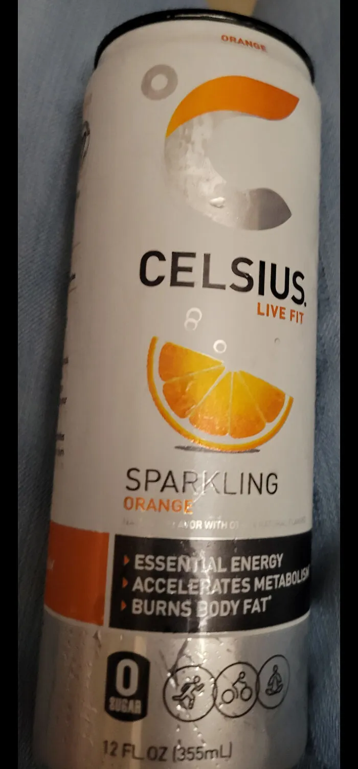 Celsius energy drink can as an example of advertising fails