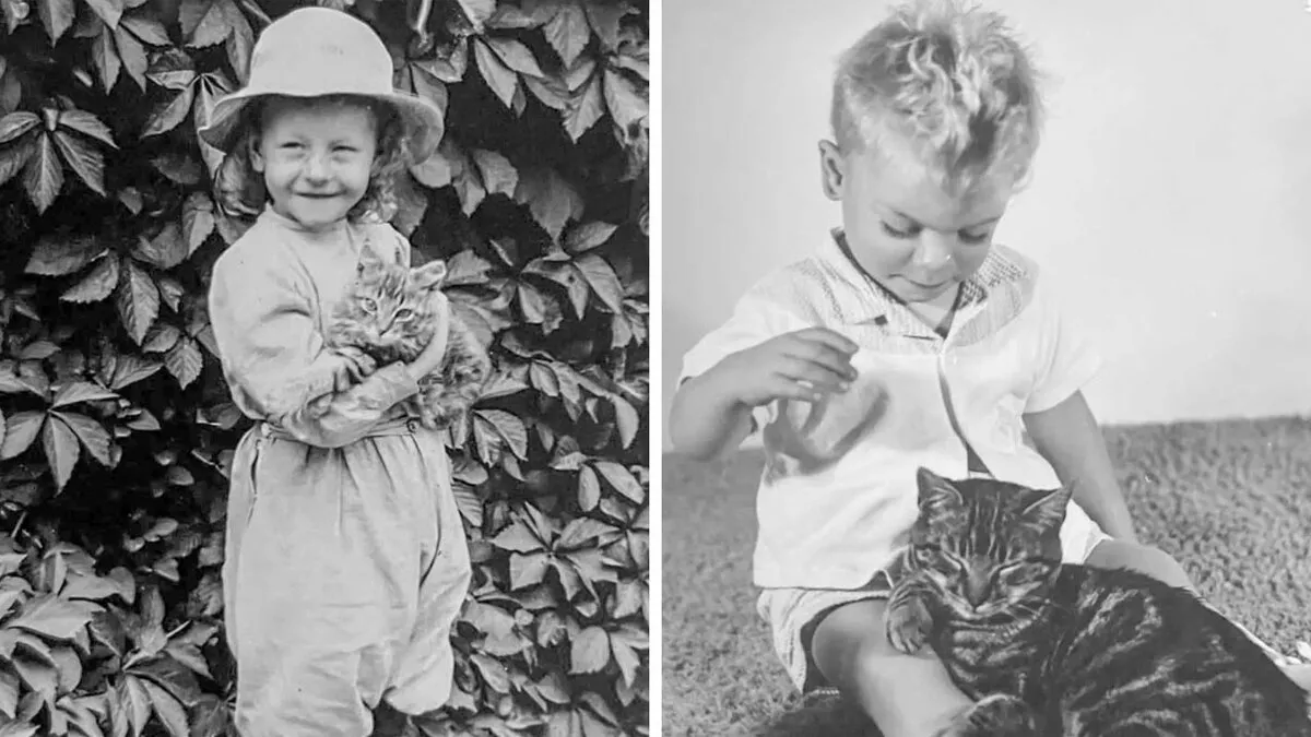 This Page Shared 39 Historical Photos That Capture The Timeless Bond Between Children And Cats (New Pics)