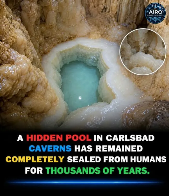 Hidden pool in Carlsbad Caverns sealed from humans for thousands of years