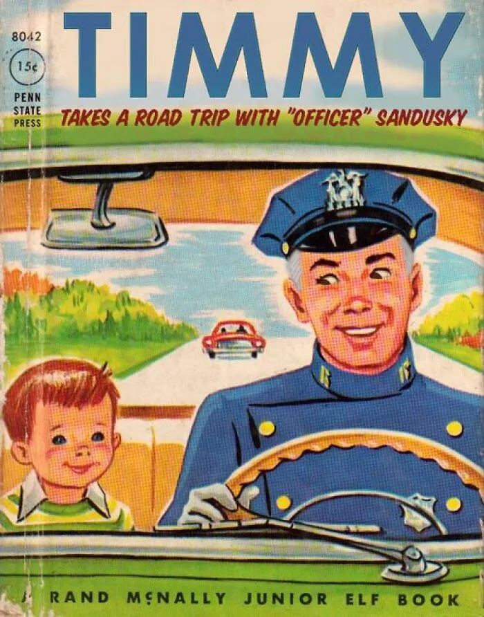 Vintage book cover titled Timmy, illustrating a funny instance where people misused quotation marks.