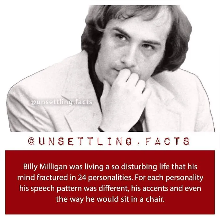 Creepy and unsettling facts about Billy Milligan multiple personalities