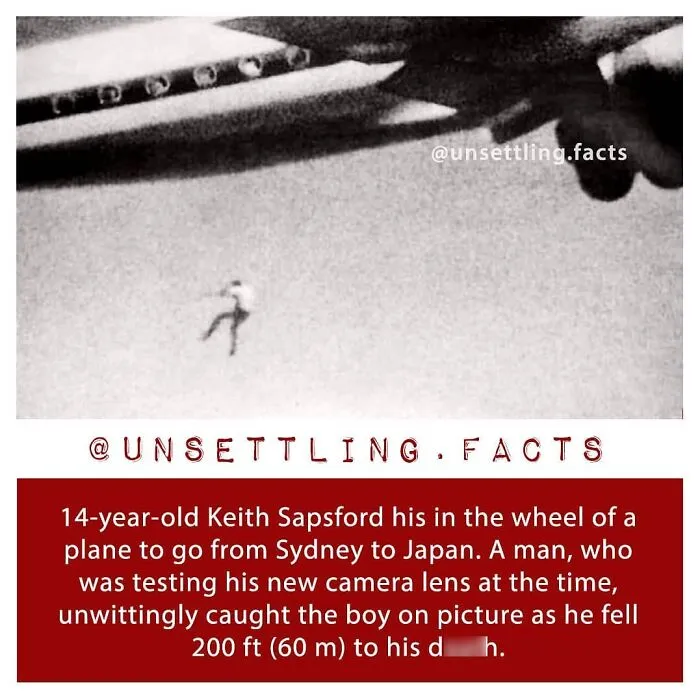 Unsettling facts about Keith Sapsford falling from a plane