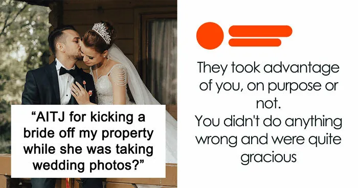 Entitled Bride Takes Over Man’s Porch For Wedding Pics, Starts Crying When He Kicks Her Out Hours Later