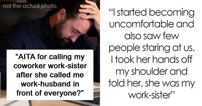 Woman Calls Her Longtime Teammate Her "Work Husband" In Public, Gets Mad As He Corrects Her Wording