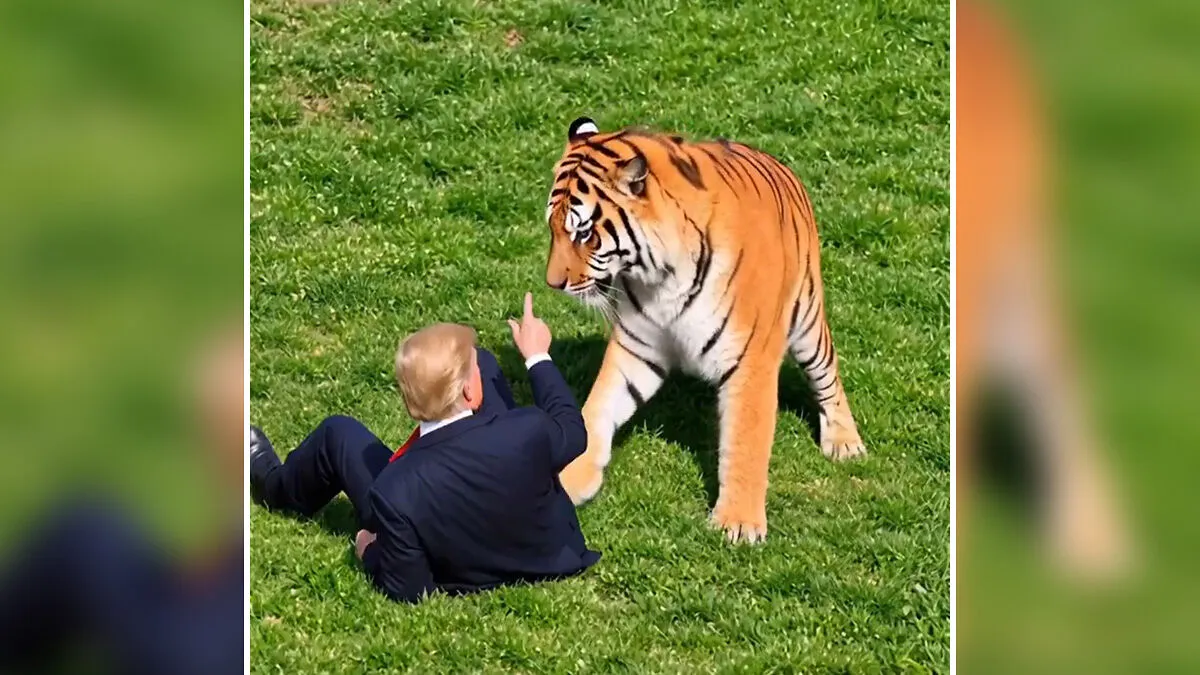 Even MAGA Turns On Trump Over "Disgusting" Tiger Video Just After Yorkshire Tragedy