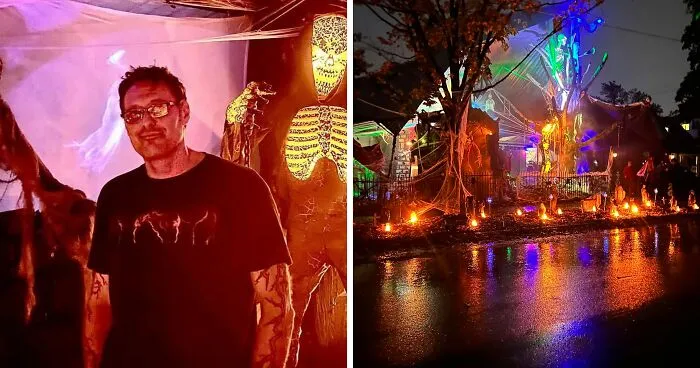 Neighborhood ‘Karen’ Complains About Dad’s Epic Halloween Display, Then The Whole Community Gets Involved