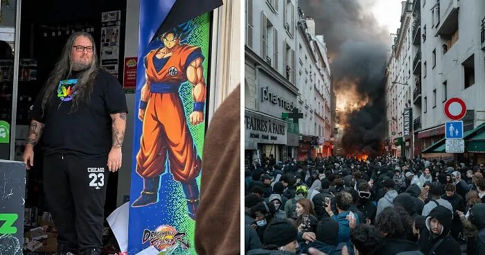 Shopkeeper Goes Viral After Defending Store During The France Riots As Everyone Makes The Same Observation