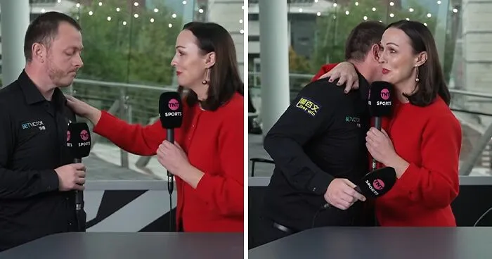 Reporter Praised For Response After Star Breaks Down And Reveals He's In A "Bad Place" Mid-Interview