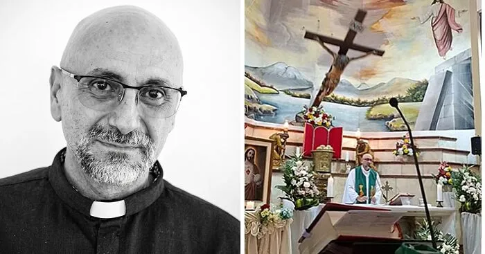 Este sacerdote ecuatoriano falleció en plena misa cuando cayó un crucifijo sobre él: su familia exige una investigación