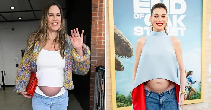 Hilary Swank's Baby Bump At 52 Gives People Anne Hathaway Flashbacks As They Rehash Conspiracy Theory