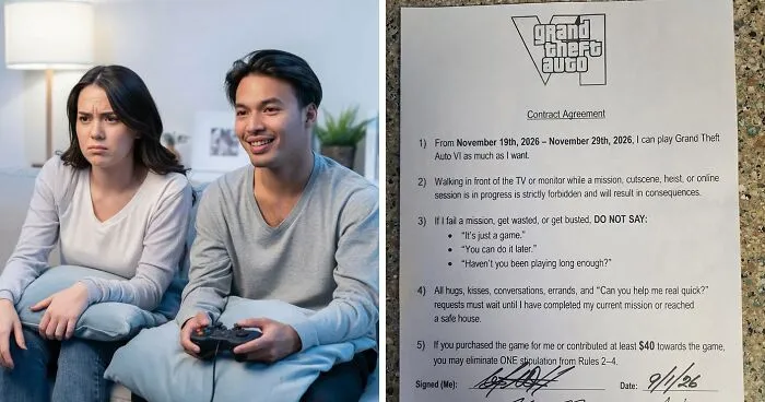 "Just Move Back To Your Parents' House": Husband Shamed Online After Making Wife Sign "Repulsive" Contract