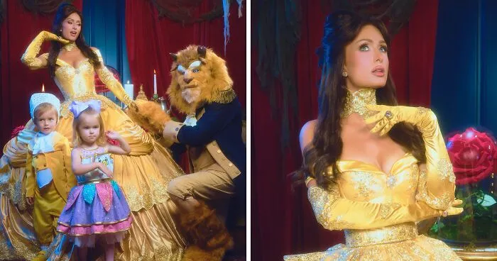 Paris Hilton's 'Beauty And The Beast' Photoshoot Sparks Backlash After Fans Notice Her Kids