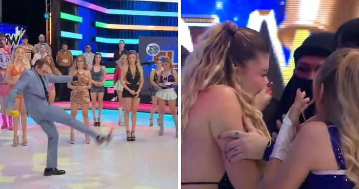 "Should Fire Him": TV Show Host Sparks Fury With Reaction After Kicking Drone Into Model's Face