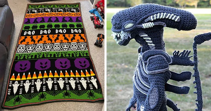 86 Spooky Crochet Creations That Show How People Get Ready For Halloween Night