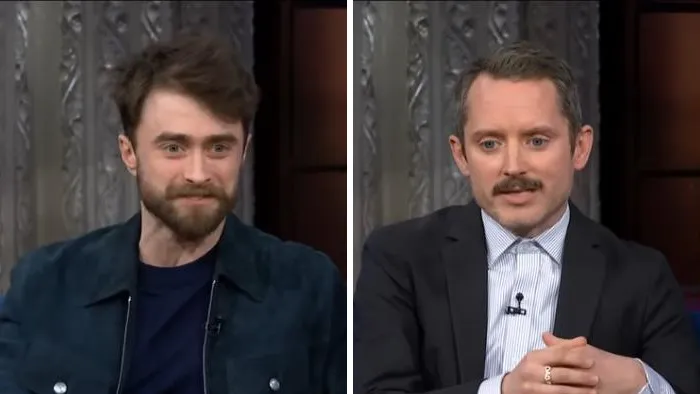 Celebrity lookalikes side-by-side comparison of Daniel Radcliffe and Elijah Wood
