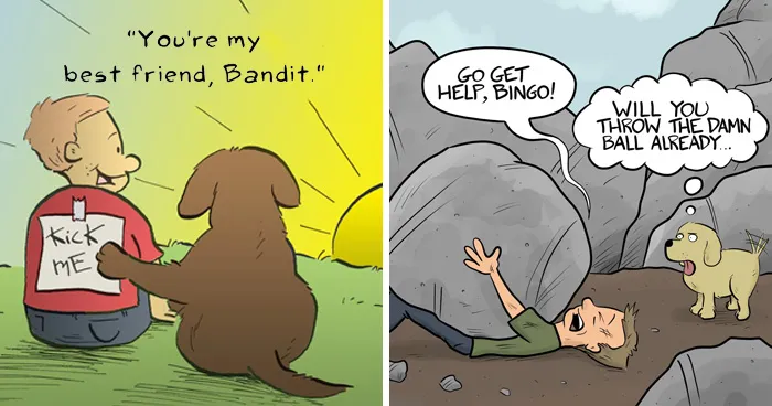 39 Funny Comics By Nate Fakes That Reveal What Dogs Would Say If They Could Talk