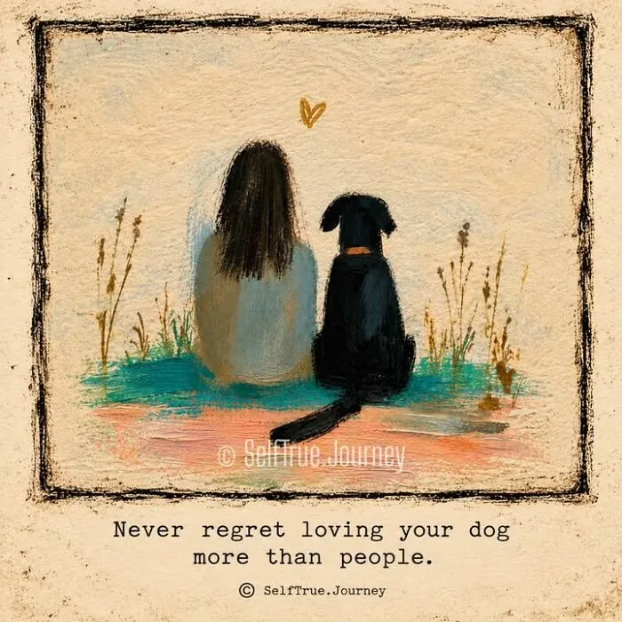 Art of a person sitting with their loyal pet, reflecting on the profound pain of losing a beloved dog.