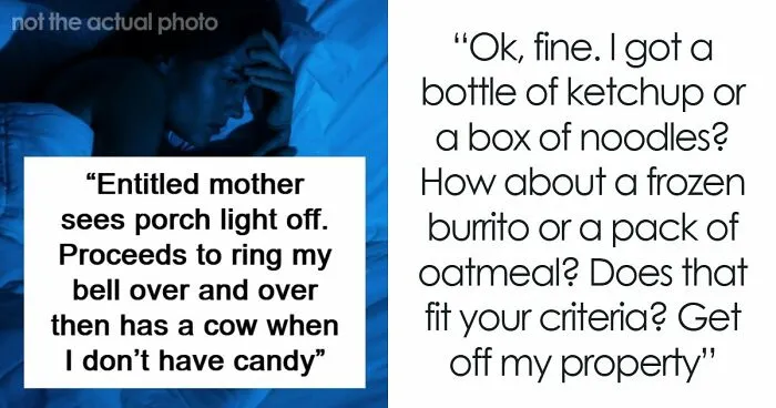 Halloween Mom Says Kids Are Owed Candy And Refuses To Leave Until They Get Their Treats
