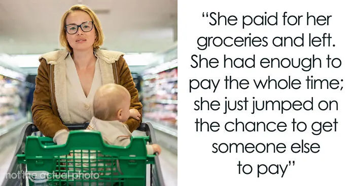 Woman Sees Stranger’s Overflowing Cart And Decides She Must Have Money To Spare