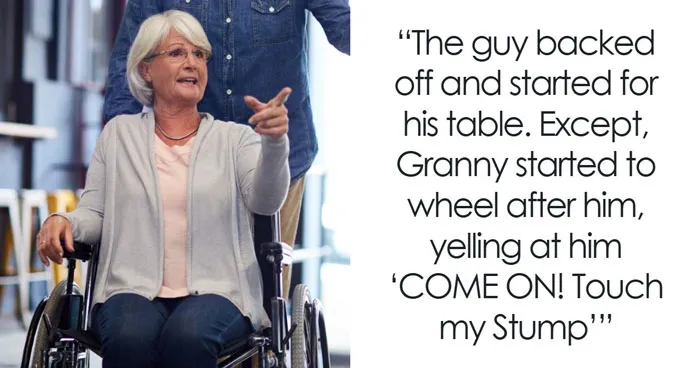 Entitled Dad Demands Elderly Woman’s Wheelchair For His Tired Son, Gets A Brutal Reality Check