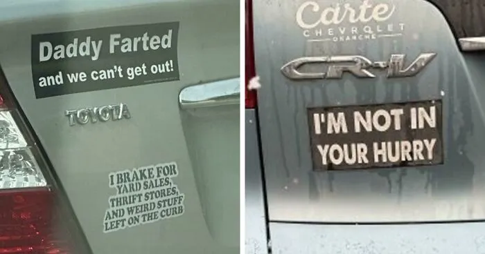 61 Wild Bumper Stickers That Prove Some People Have Absolutely No Filter (New Pics)