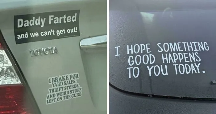 61 Wild Bumper Stickers That Prove Some People Have Absolutely No Filter (New Pics)