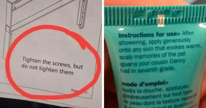 75 Hilariously Confusing Labels And Instructions That Raise More Questions Than They Answer