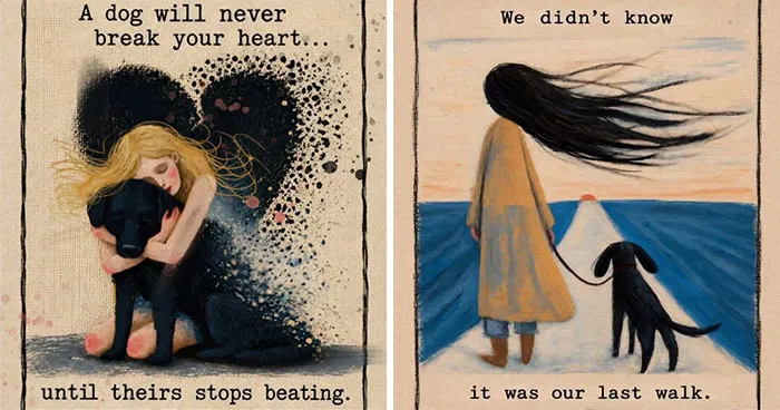 “They're Never Just Pets”: 29 Illustrations By This Artist About Losing A Dog That Hit Right In The Feels