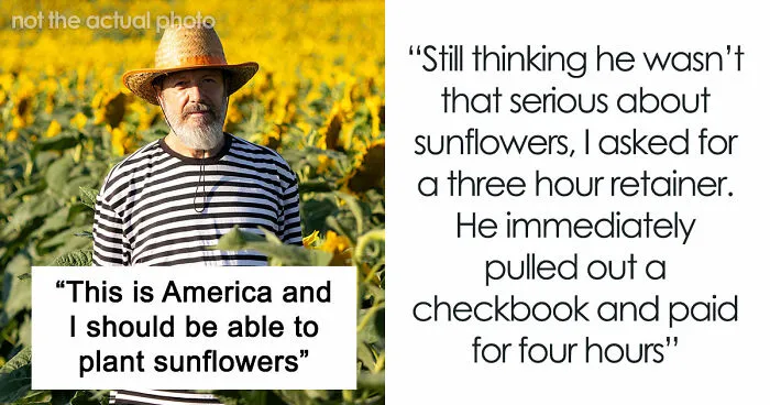 “This Is America And I Should Be Able To Plant Sunflowers”: Man Makes HOA Change Their Rules By Being Annoying