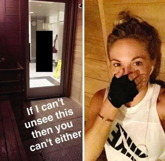 Woman in a gym selfie representing a viral celebrity social media fail.
